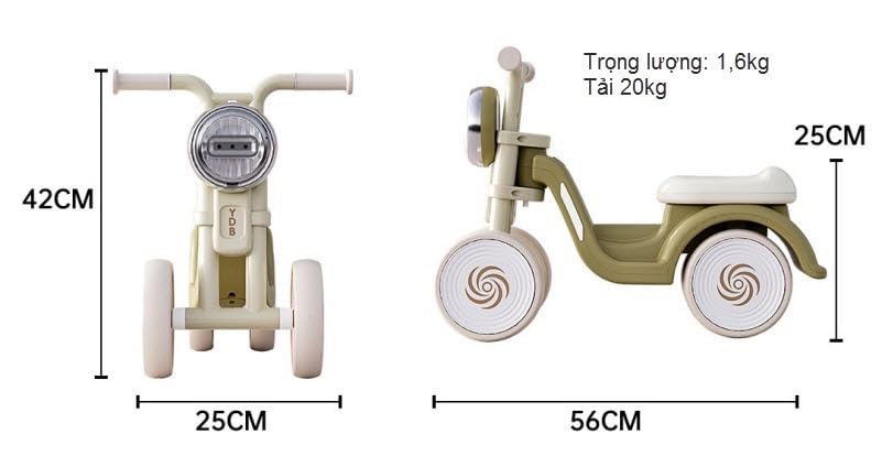 AMBERZ Ultra Modernistic First Ride Balance Bike – Lightweight Toddler Scooter with Wide Wheels & Comfort Seat for (1-3) Years Old Kids