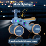 AMBERZ  4-Wheeled Kids Balance Car with Music & LED Lights for 2-6 Years Boys & Girls